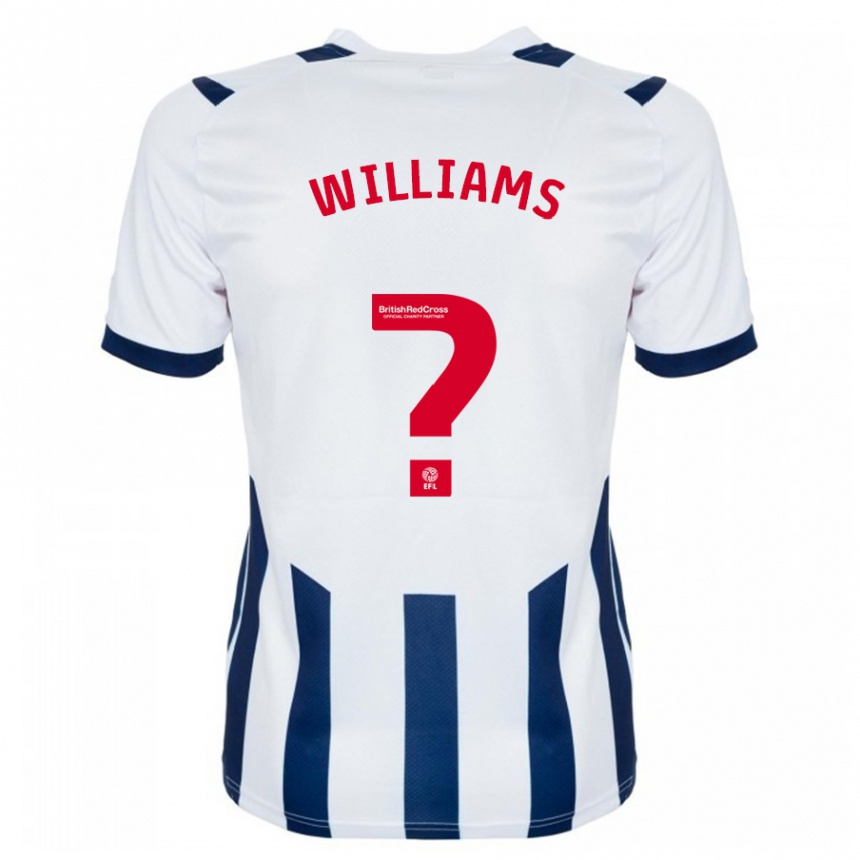 メンズフットボールアレックス・ウィリアムズ#0白ホームシャツ2023/24ジャージーユニフォーム