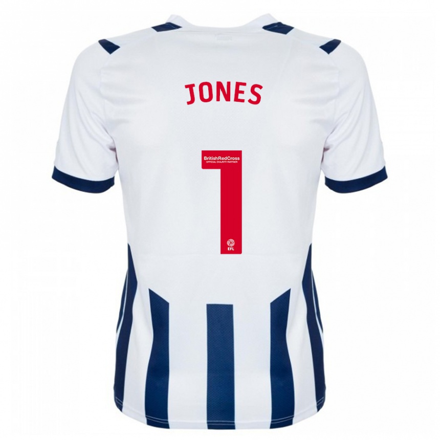 メンズフットボールルーシー・ジョーンズ#1白ホームシャツ2023/24ジャージーユニフォーム