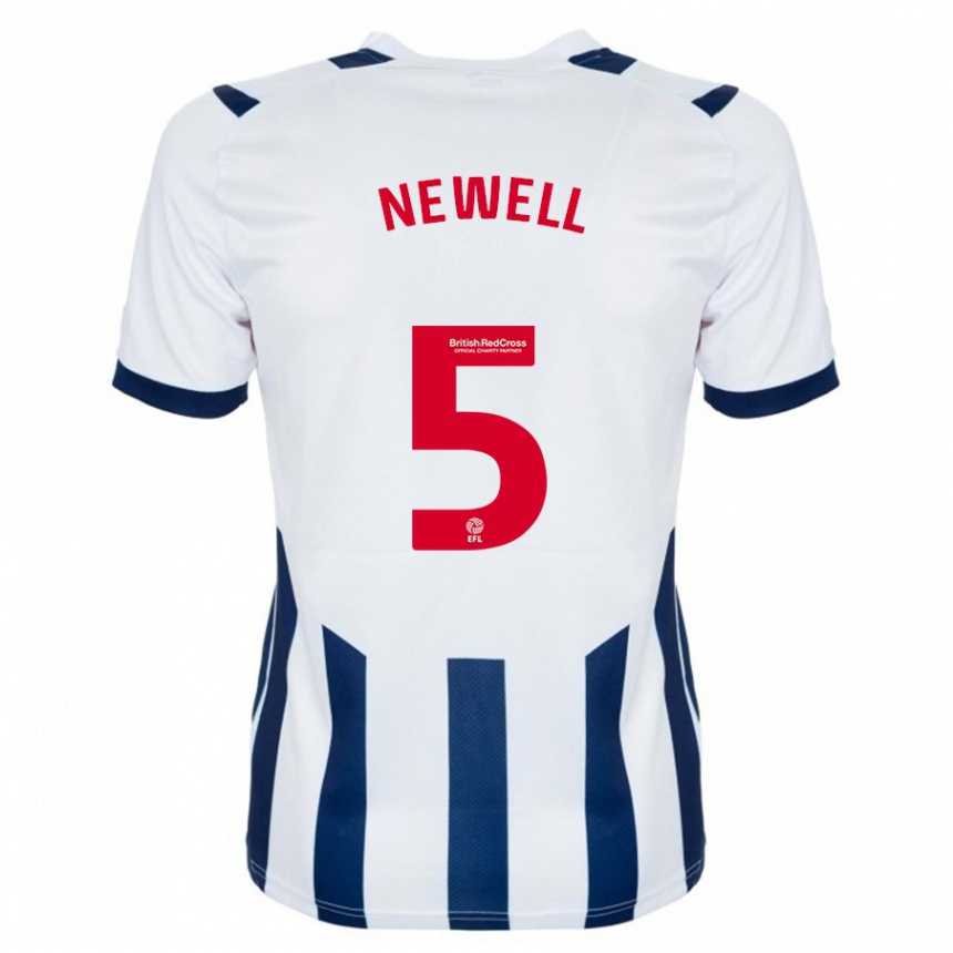 メンズフットボールルーシー・ニューウェル#5白ホームシャツ2023/24ジャージーユニフォーム