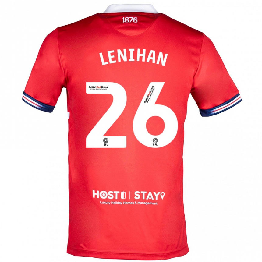メンズフットボールダラー・レニハン#26赤ホームシャツ2023/24ジャージーユニフォーム