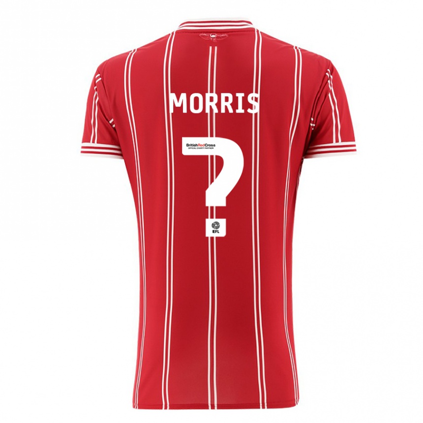 メンズフットボールマット・モリス#0赤ホームシャツ2023/24ジャージーユニフォーム