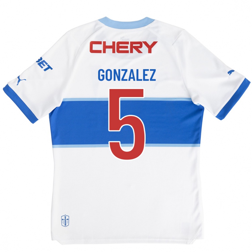 メンズフットボールダニエル・ゴンザレス#5白ホームシャツ2023/24ジャージーユニフォーム