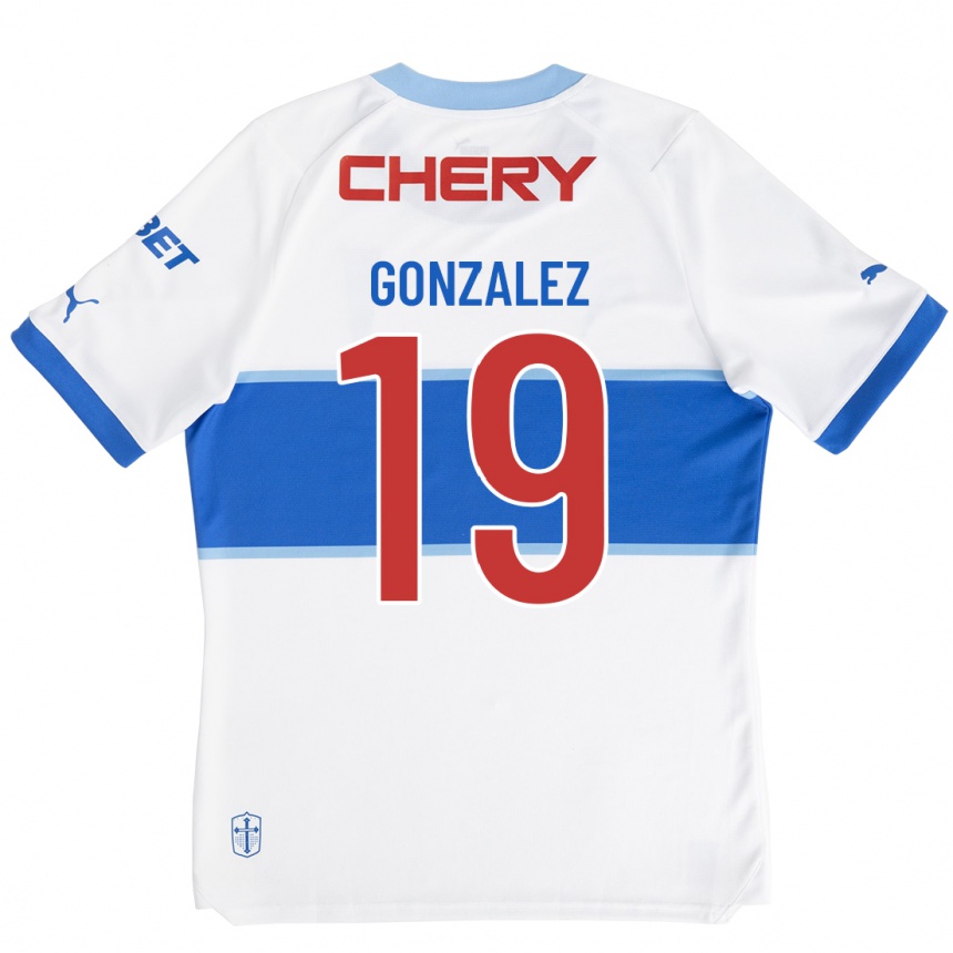 メンズフットボールブライアン・ゴンサレス#19白ホームシャツ2023/24ジャージーユニフォーム