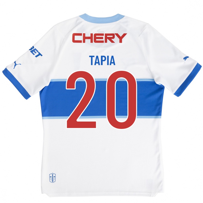 メンズフットボールゴンサロ・タピア#20白ホームシャツ2023/24ジャージーユニフォーム