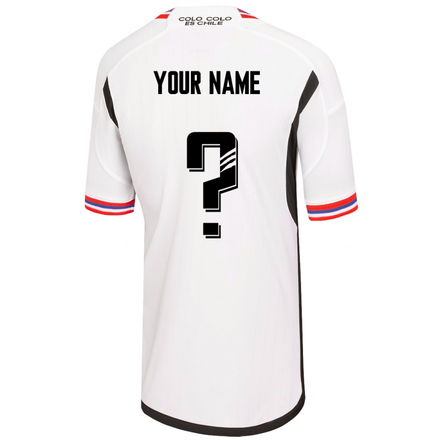 メンズフットボールあなたの名前#0白ホームシャツ2023/24ジャージーユニフォーム