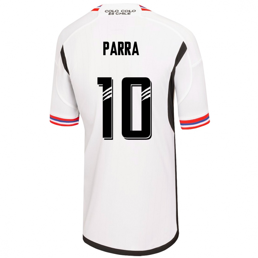 メンズフットボールパブロ・パラ#10白ホームシャツ2023/24ジャージーユニフォーム