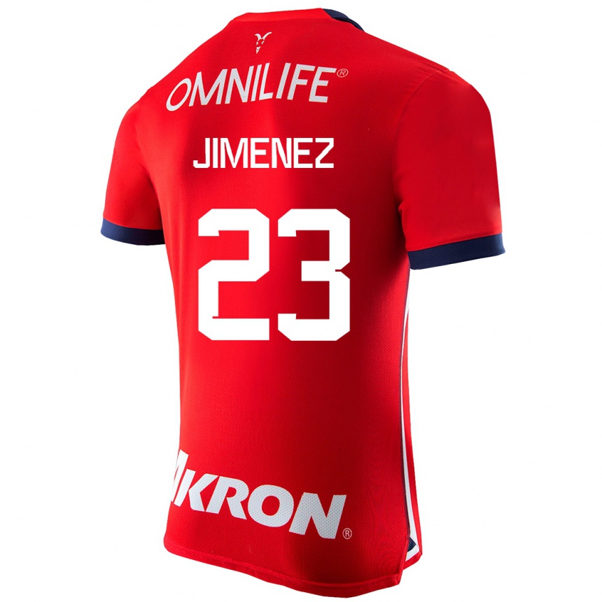 メンズフットボールミゲル・ヒメネス#23赤ホームシャツ2023/24ジャージーユニフォーム