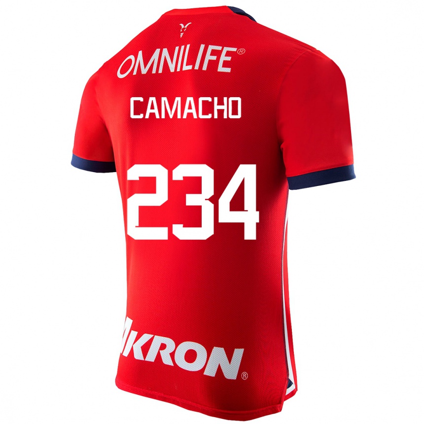 メンズフットボールザンドール・カマチョ#234赤ホームシャツ2023/24ジャージーユニフォーム