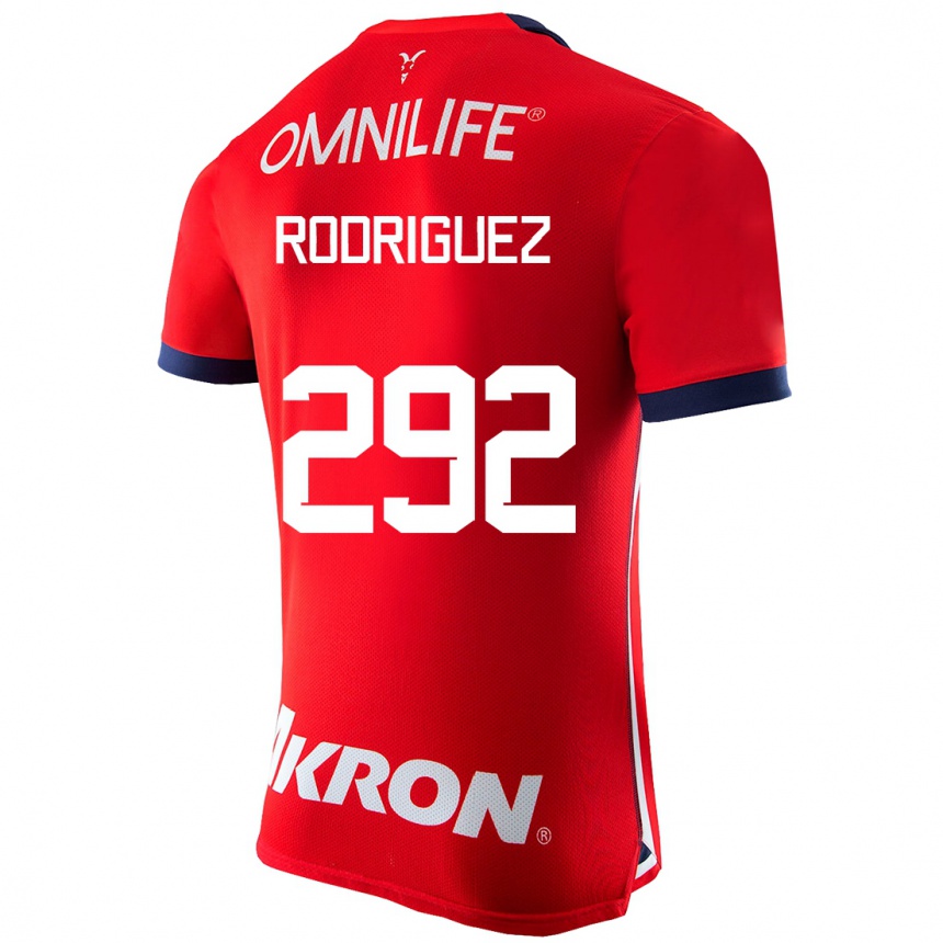 メンズフットボールエミリアーノ・ロドリゲス#292赤ホームシャツ2023/24ジャージーユニフォーム