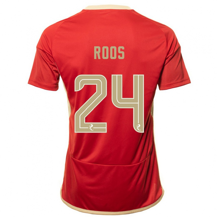 メンズフットボールケール・ルース#24赤ホームシャツ2023/24ジャージーユニフォーム