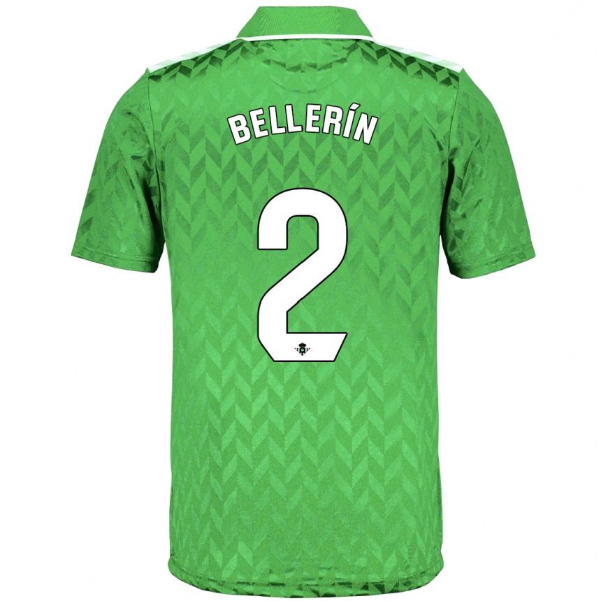 メンズフットボールエクトル・ベジェリン#2緑アウェイシャツ2023/24ジャージーユニフォーム