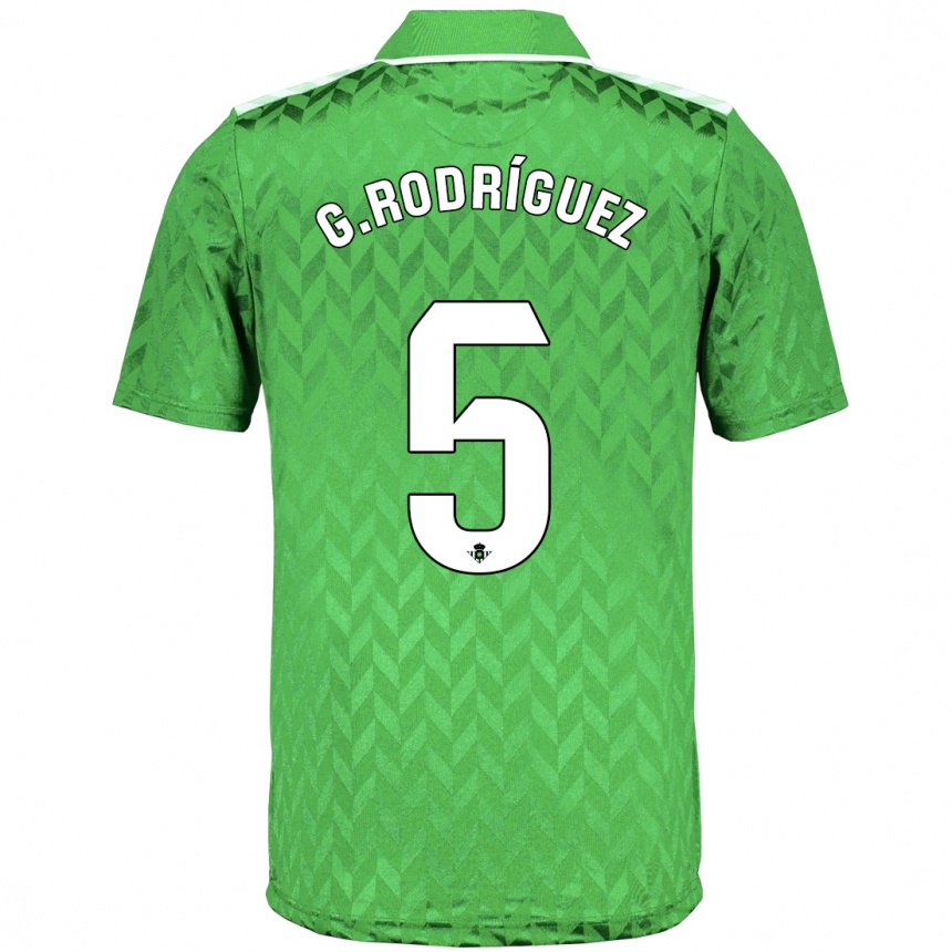 メンズフットボールギド・ロドリゲス#5緑アウェイシャツ2023/24ジャージーユニフォーム