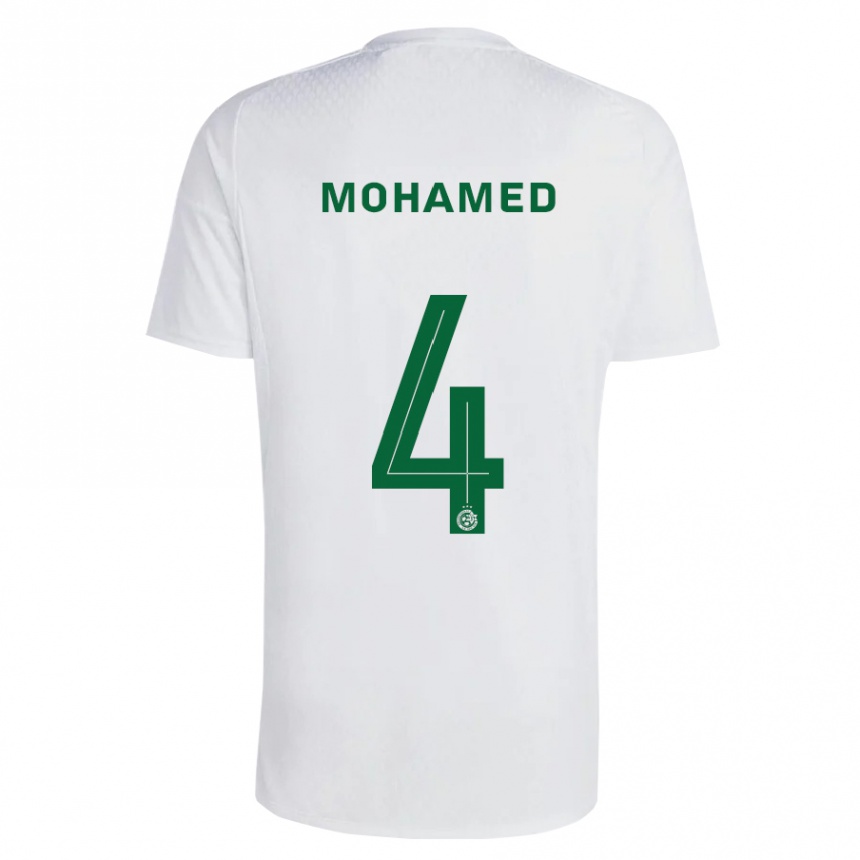 メンズフットボールアリ・モハメド#4緑青アウェイシャツ2023/24ジャージーユニフォーム