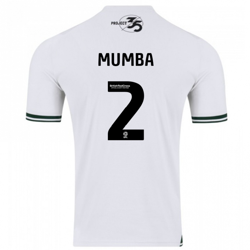 メンズフットボールバリ・ムンバ#2白アウェイシャツ2023/24ジャージーユニフォーム