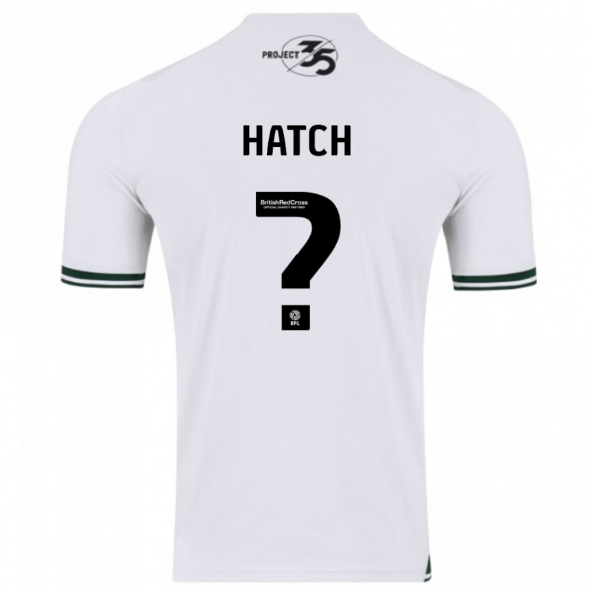 メンズフットボールジョセフ・ハッチ#0白アウェイシャツ2023/24ジャージーユニフォーム