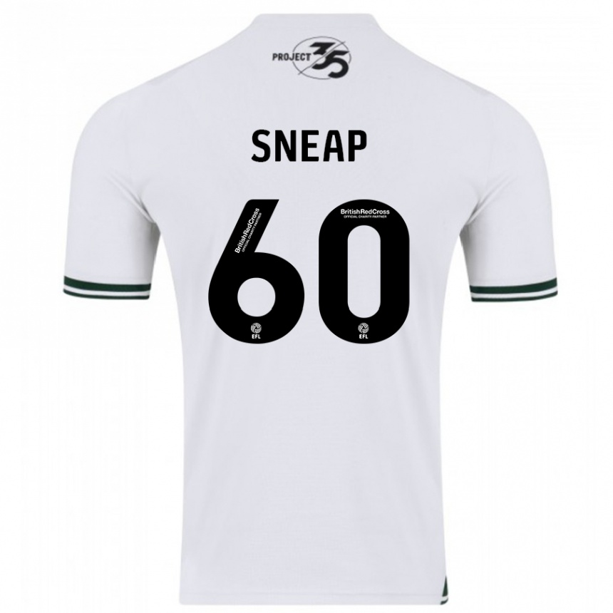 メンズフットボールハーレイ・スニープ#60白アウェイシャツ2023/24ジャージーユニフォーム