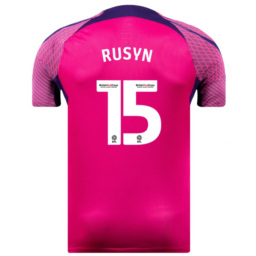 メンズフットボールナザリー・ルシュン#15紫アウェイシャツ2023/24ジャージーユニフォーム