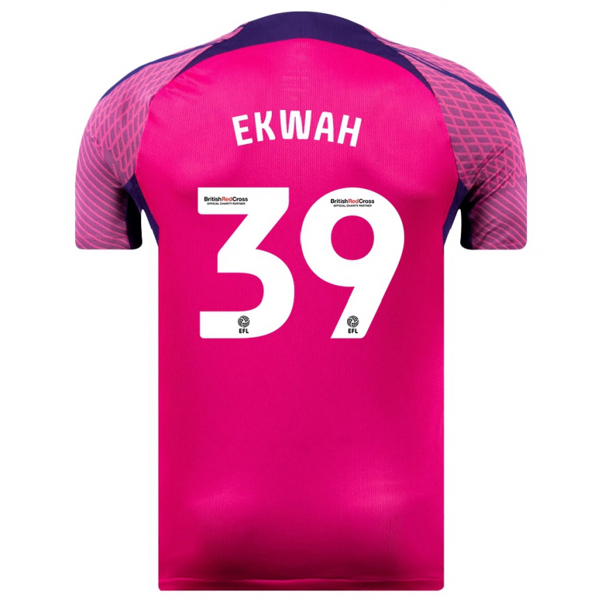 メンズフットボールピエール・エクワ#39紫アウェイシャツ2023/24ジャージーユニフォーム