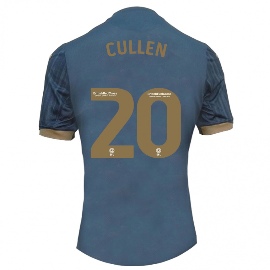 メンズフットボールリアム・カレン#20ダークティールアウェイシャツ2023/24ジャージーユニフォーム