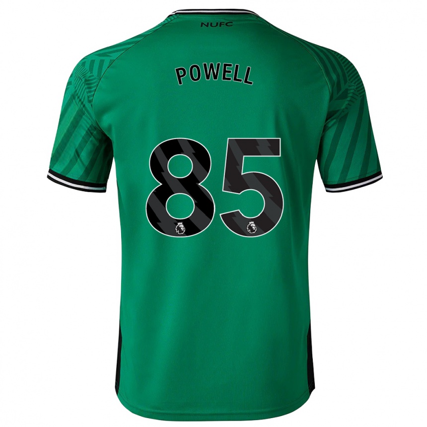 メンズフットボールロリー・ダルグレイス・パウエル#85緑アウェイシャツ2023/24ジャージーユニフォーム