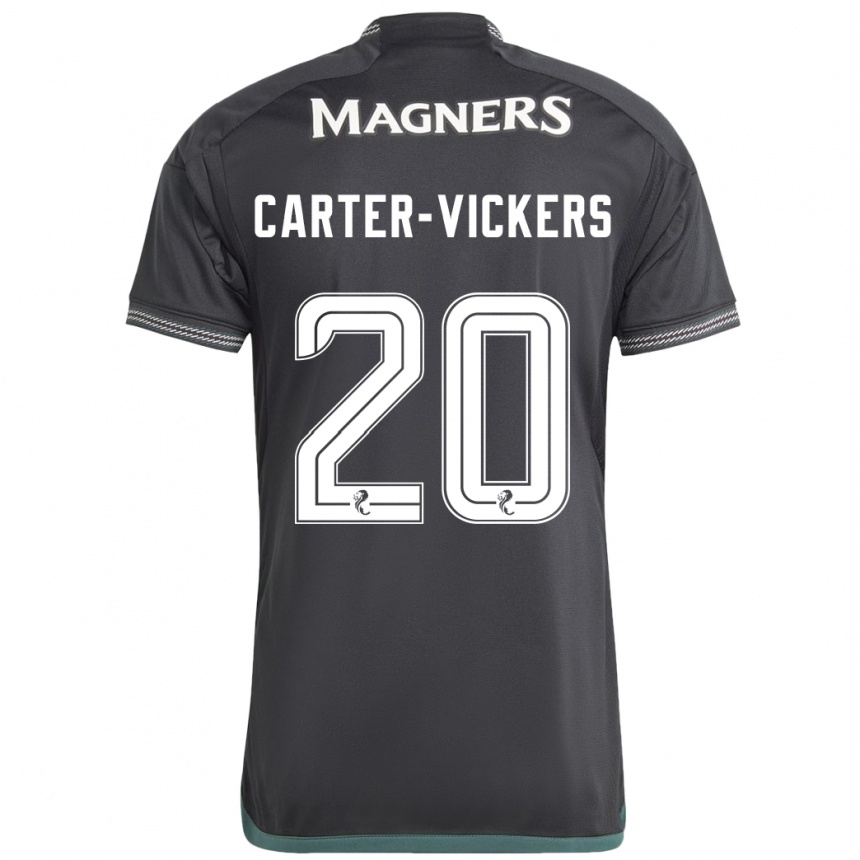 メンズフットボールキャメロン・カーター＝ヴィッカース#20黒アウェイシャツ2023/24ジャージーユニフォーム