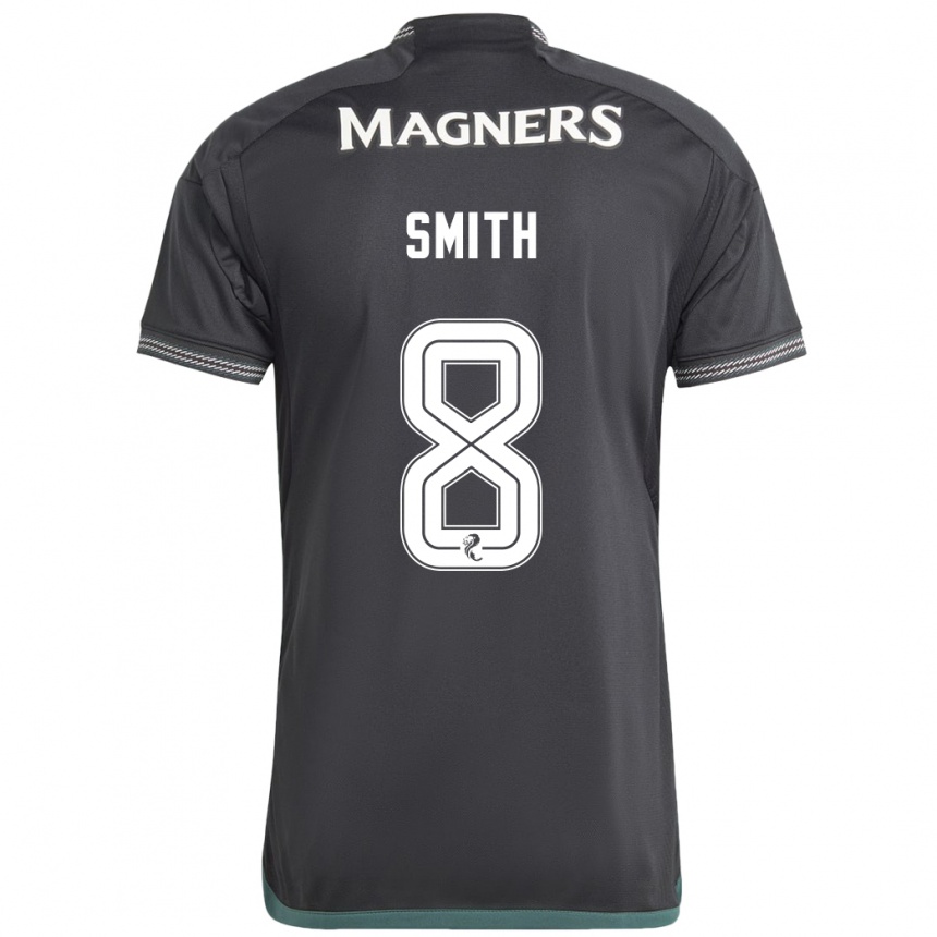 メンズフットボールジェニー・スミス#8黒アウェイシャツ2023/24ジャージーユニフォーム