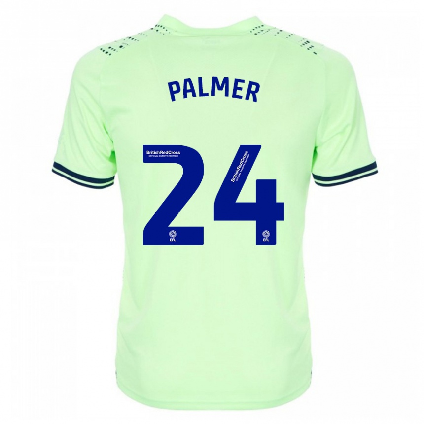 メンズフットボールアレックス・パーマー#24ネイビーアウェイシャツ2023/24ジャージーユニフォーム