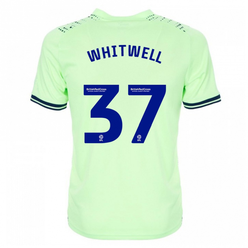 メンズフットボールハリー・ウィトウェル#37ネイビーアウェイシャツ2023/24ジャージーユニフォーム
