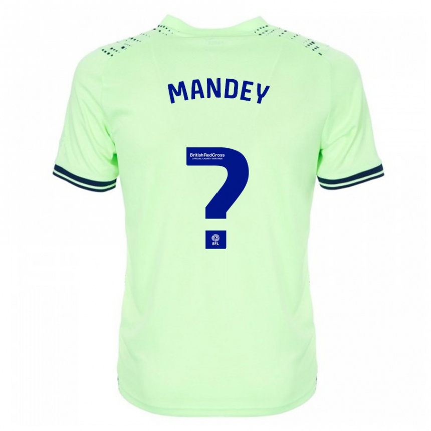 メンズフットボールスレイマン・マンディ#0ネイビーアウェイシャツ2023/24ジャージーユニフォーム