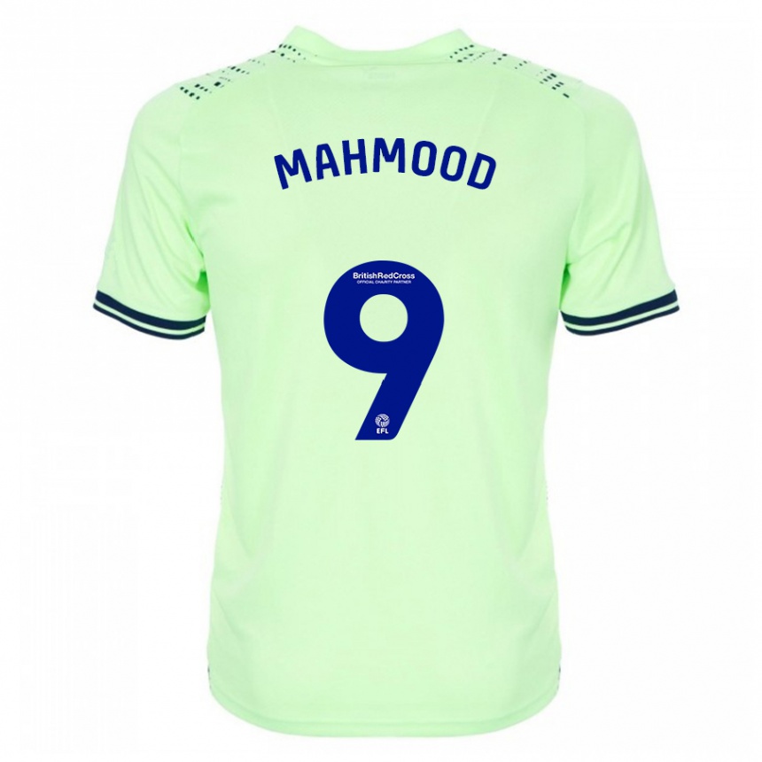 メンズフットボールマリアム・マムード#9ネイビーアウェイシャツ2023/24ジャージーユニフォーム