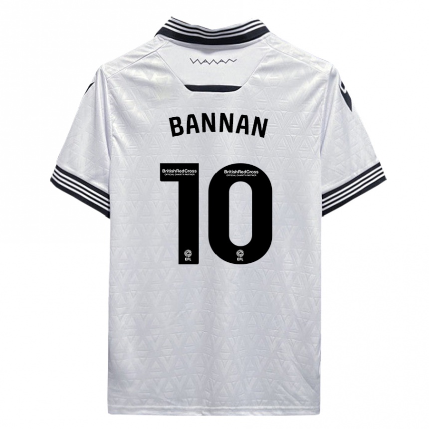 メンズフットボールバリー・バナン#10白アウェイシャツ2023/24ジャージーユニフォーム