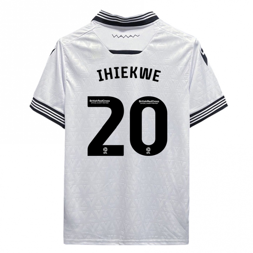 メンズフットボールマイケル・イヒエクウェ#20白アウェイシャツ2023/24ジャージーユニフォーム