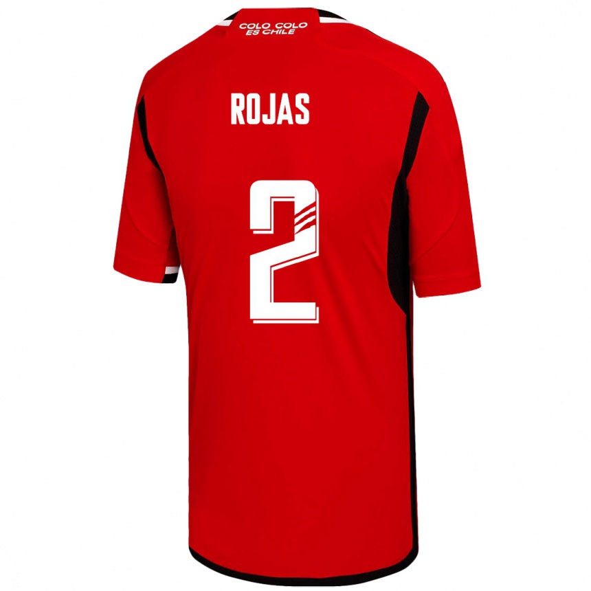メンズフットボールヘイソン・ロハス#2赤アウェイシャツ2023/24ジャージーユニフォーム