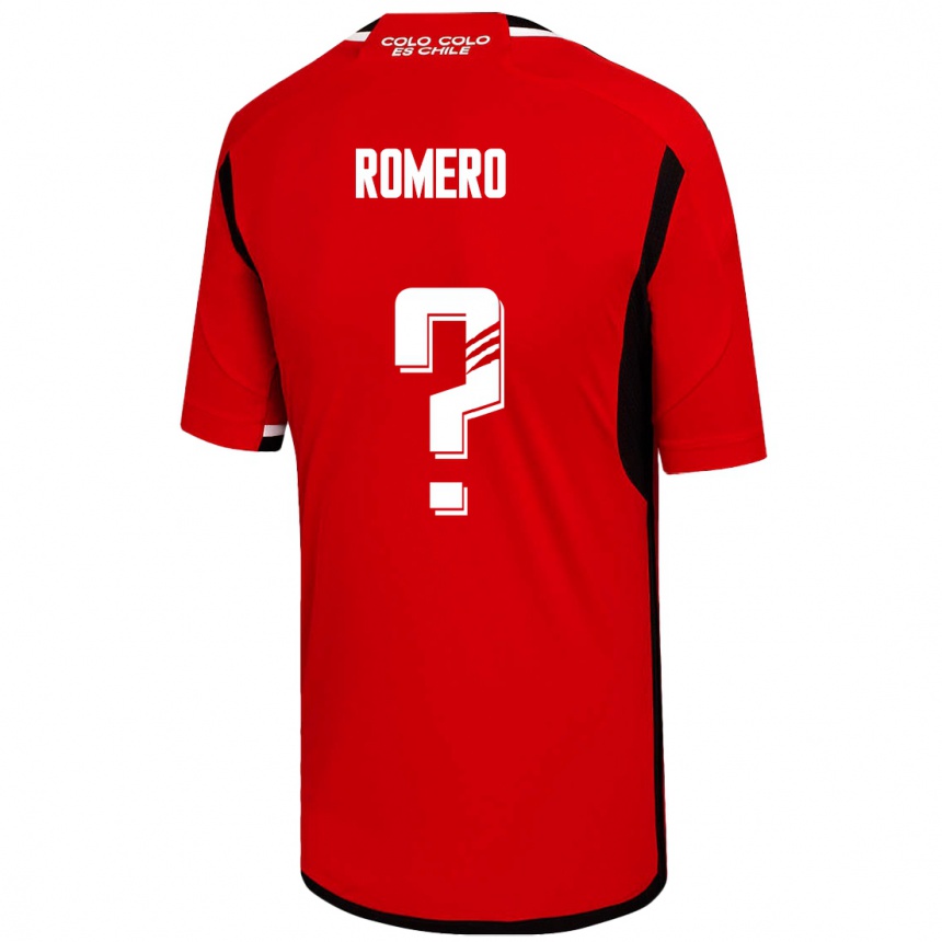 メンズフットボールエンゾ ロメロ#0赤アウェイシャツ2023/24ジャージーユニフォーム