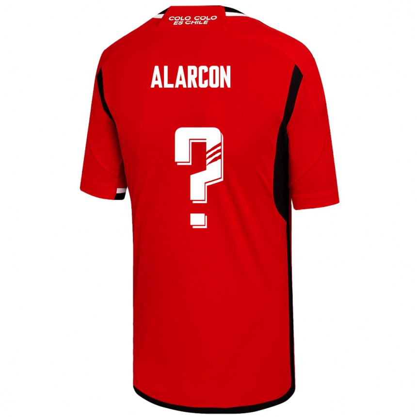 メンズフットボールクリスティアン・アラルコン#0赤アウェイシャツ2023/24ジャージーユニフォーム
