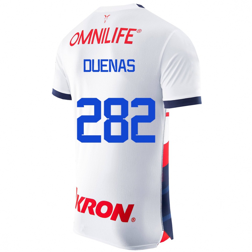 メンズフットボールオマール・ドゥエナス#282白アウェイシャツ2023/24ジャージーユニフォーム
