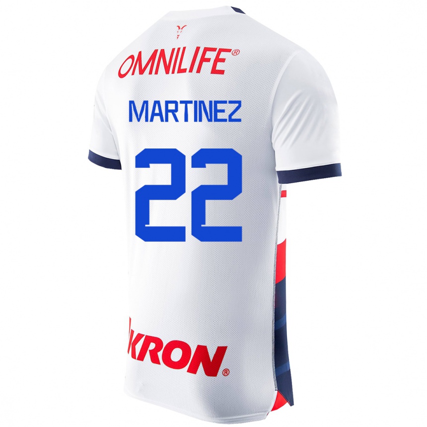 メンズフットボールカルラ・マルティネス#22白アウェイシャツ2023/24ジャージーユニフォーム