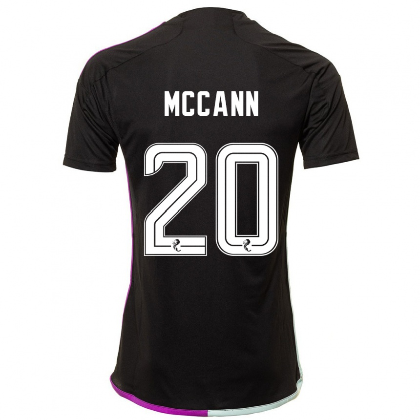 メンズフットボールアナリサ・マッキャン#20黒アウェイシャツ2023/24ジャージーユニフォーム