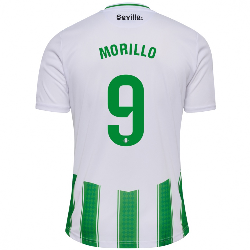レディースフットボールマニュエル・モリーリョ・レオン#9白ホームシャツ2023/24ジャージーユニフォーム
