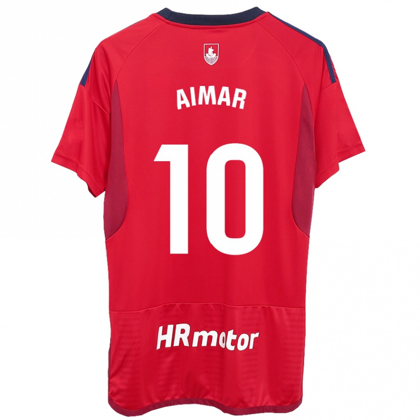 レディースフットボールアイマル・オロス#10赤ホームシャツ2023/24ジャージーユニフォーム