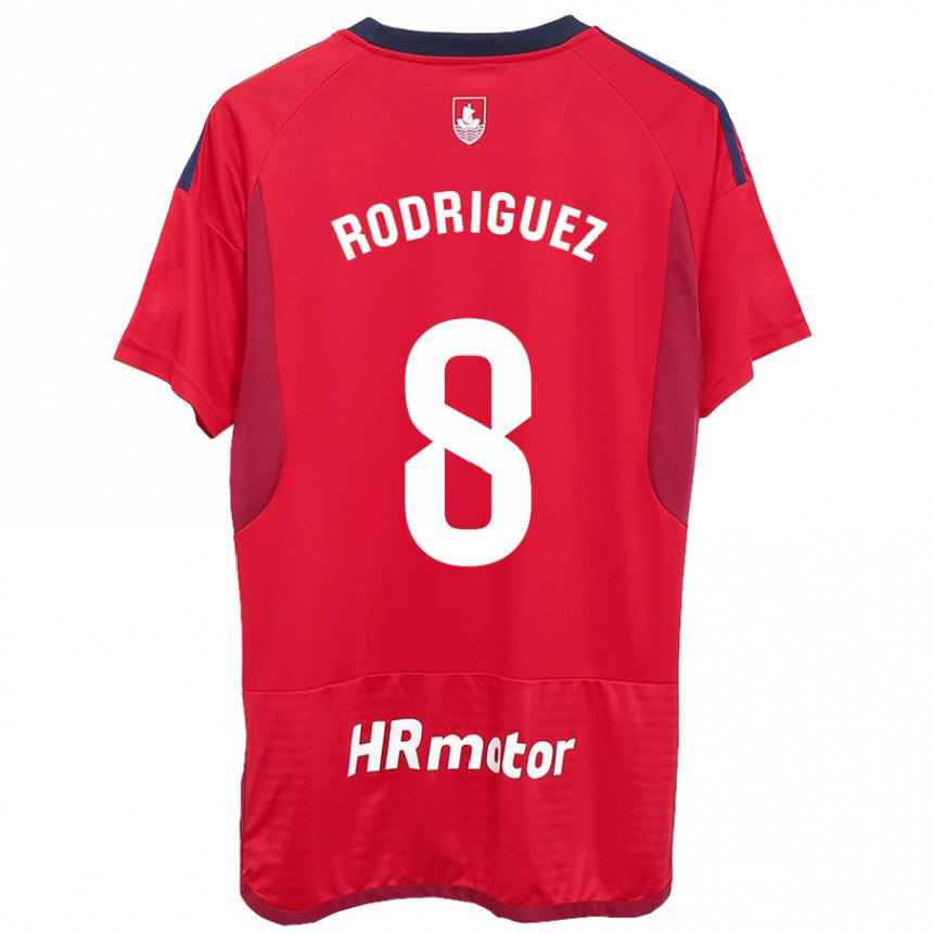 レディースフットボールヴァネッサ・ロドリゲス・イリバレン#8赤ホームシャツ2023/24ジャージーユニフォーム