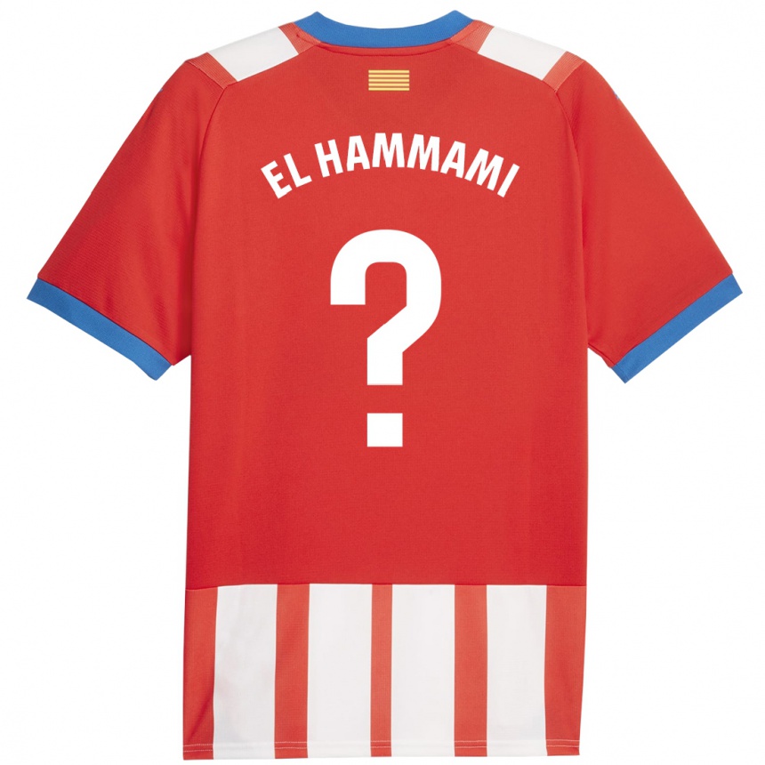 レディースフットボールアユブ・エル・ハマミ#0赤白ホームシャツ2023/24ジャージーユニフォーム