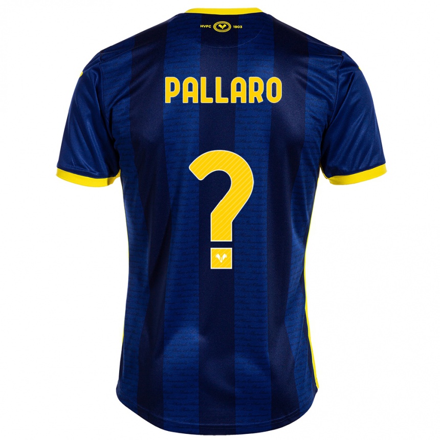 レディースフットボールアレッサンドロ・パラロ#0ネイビーホームシャツ2023/24ジャージーユニフォーム