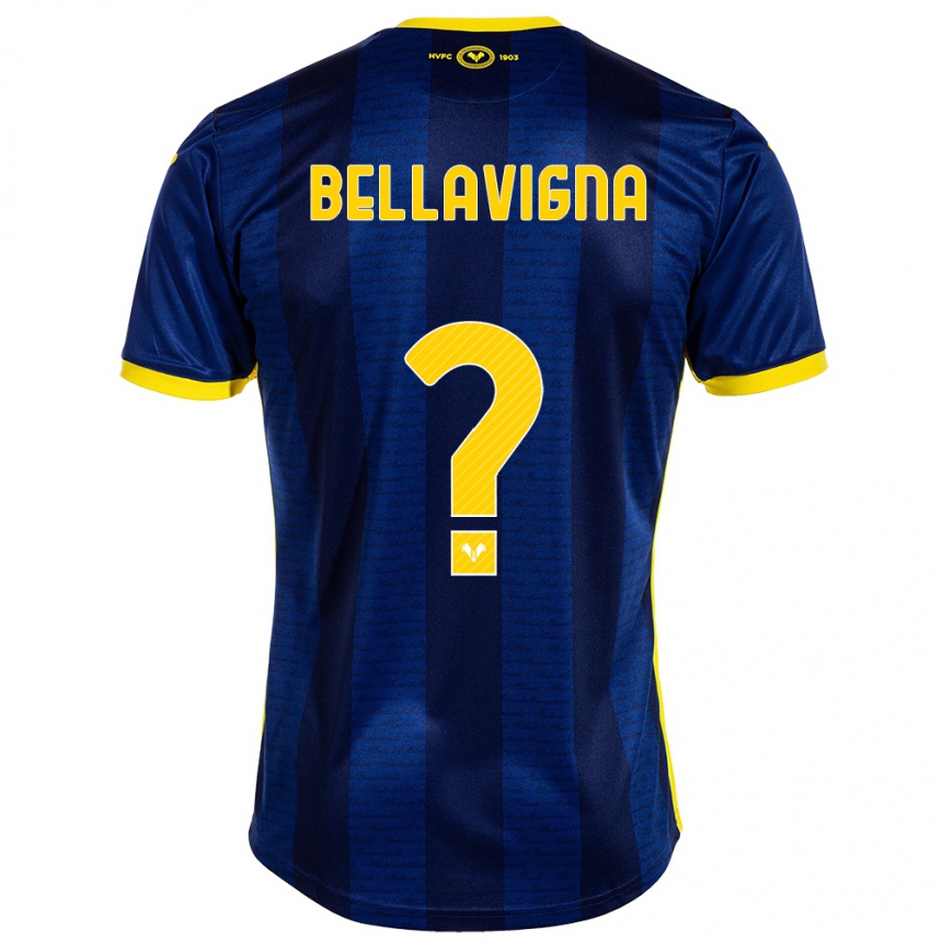レディースフットボールマルコ・ベラヴィーニャ#0ネイビーホームシャツ2023/24ジャージーユニフォーム