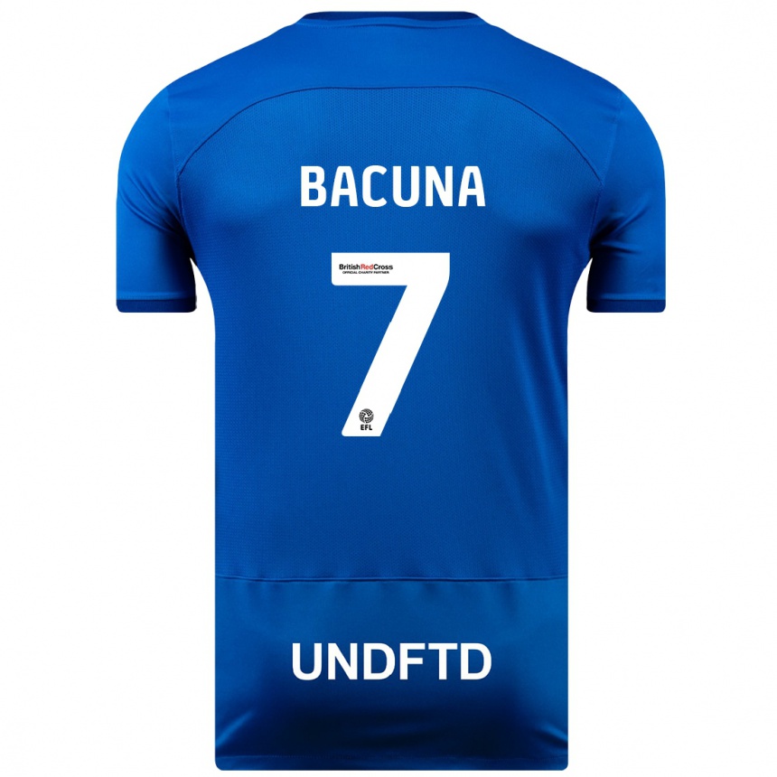 レディースフットボールジュニーニョ・バクーナ#7青ホームシャツ2023/24ジャージーユニフォーム
