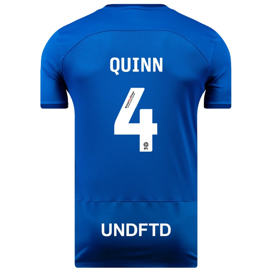 レディースフットボールルイーズ・クイン#4青ホームシャツ2023/24ジャージーユニフォーム