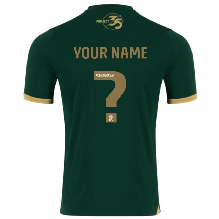 レディースフットボールあなたの名前#0緑ホームシャツ2023/24ジャージーユニフォーム