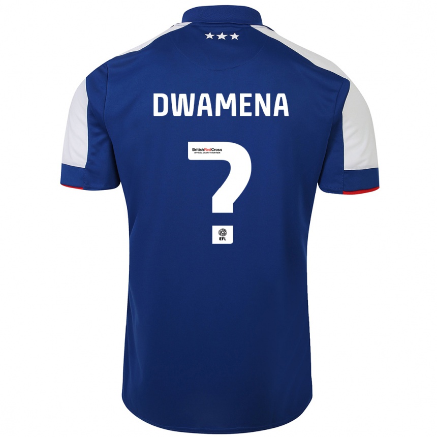 レディースフットボールニック・ヨー・ンカンサ・ドワメナ#0青ホームシャツ2023/24ジャージーユニフォーム