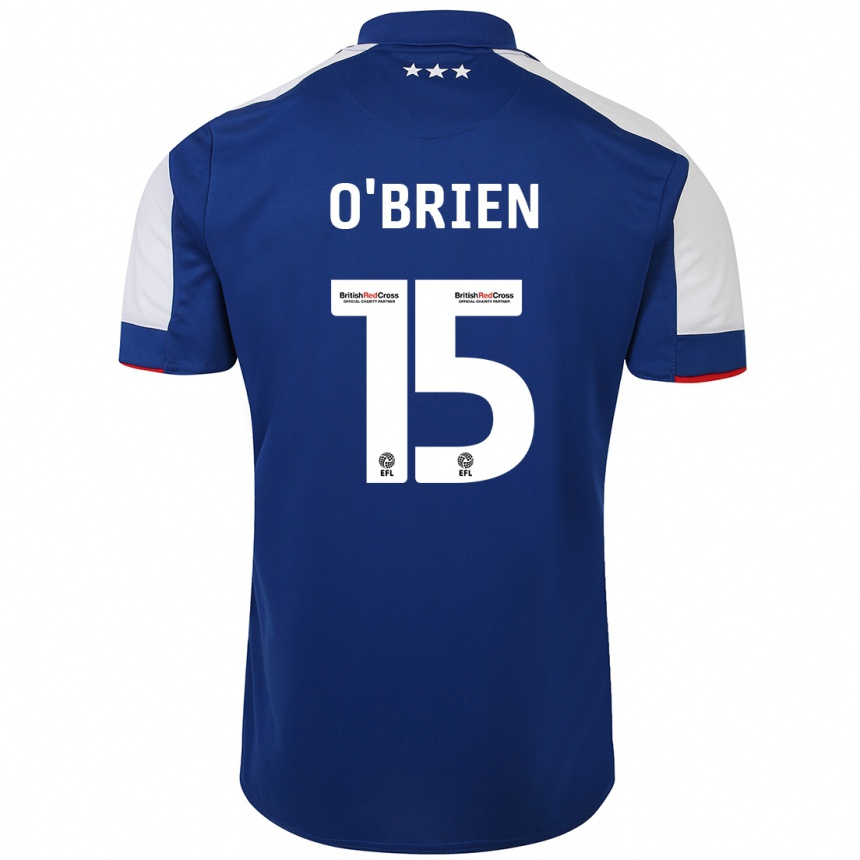 レディースフットボールルーシー・オブライエン#15青ホームシャツ2023/24ジャージーユニフォーム