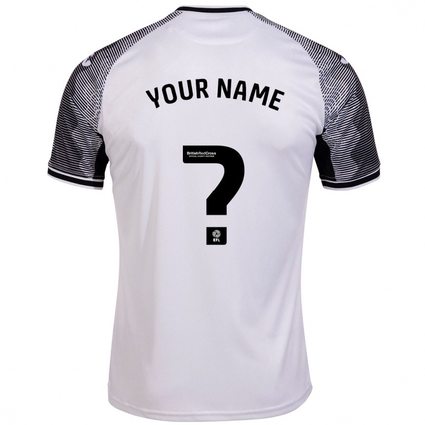 レディースフットボールあなたの名前#0白ホームシャツ2023/24ジャージーユニフォーム
